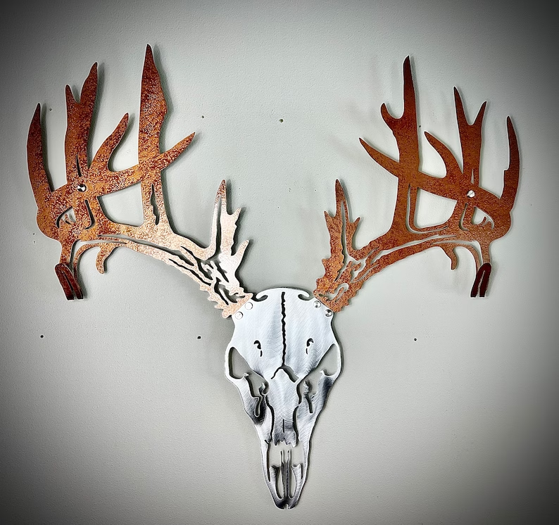 [Copy]Personalized Metal Deer Skull Bow Rack-The best gift for outdoor lovers
